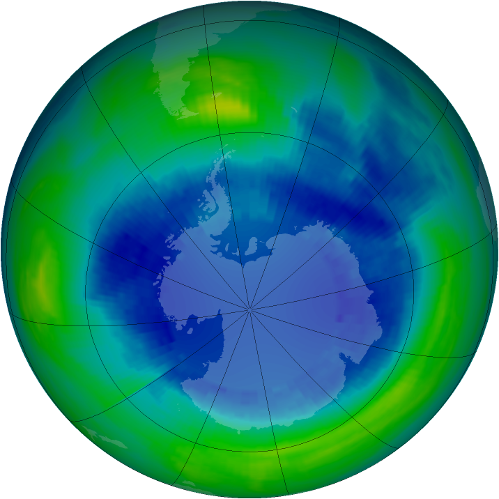 Ozone Map 1990-08-30